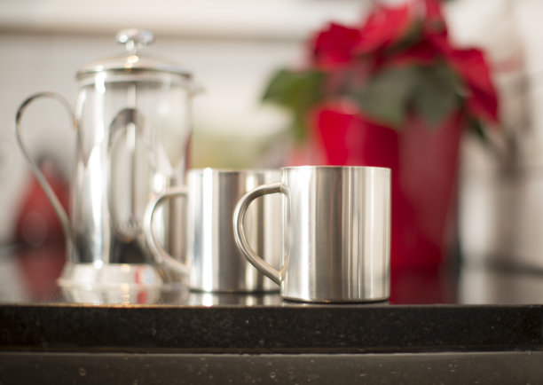 准备好咖啡的烧瓶图片下载