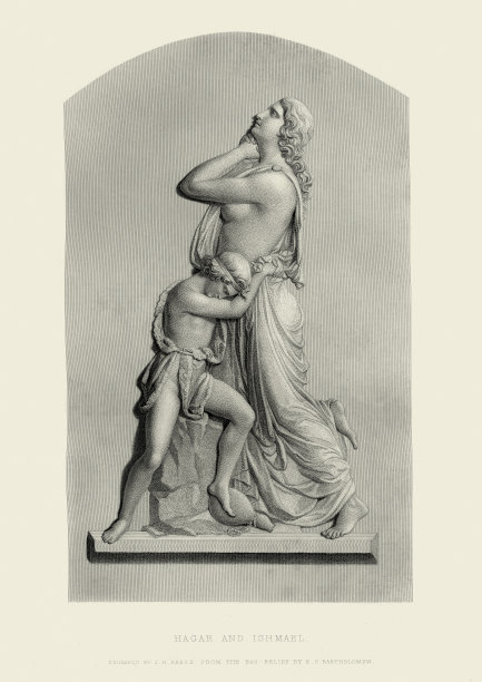 爱德华·谢菲尔德·巴塞洛缪的《夏甲与以实玛利》图片下载