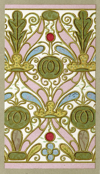 贴花刺绣图案- 16世纪图片下载