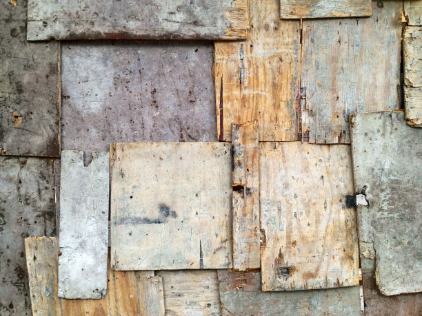 贴花木墙背景图片下载