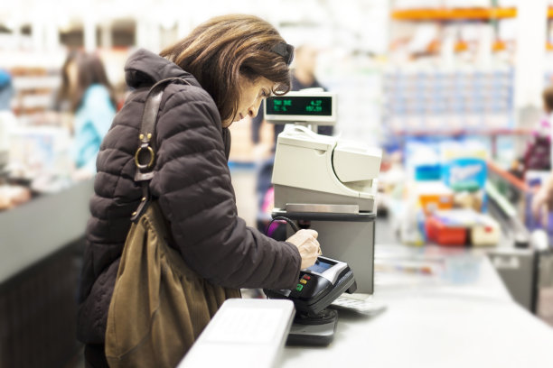 在收银机付款图片下载