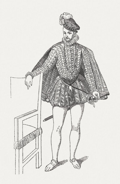 法国查理九世(1550-1574)，木刻，1881年问世图片下载