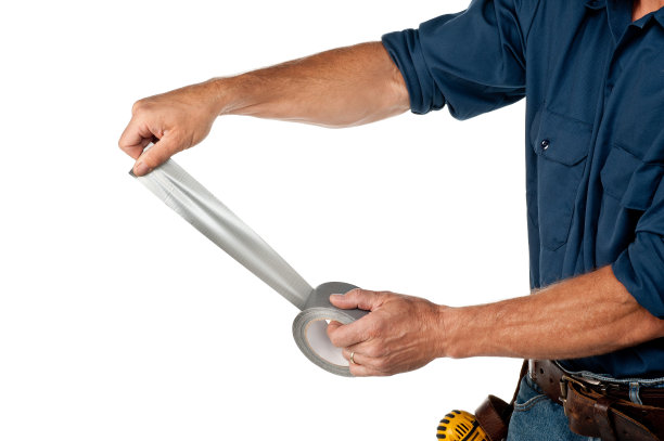 用胶带做杂务工图片下载