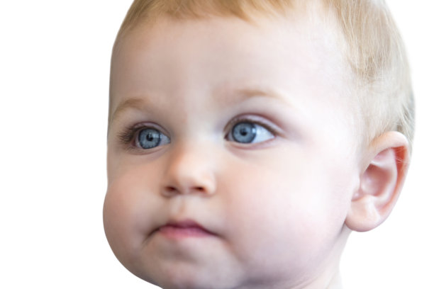 一个胖乎乎的一岁白人男孩的肖像图片下载