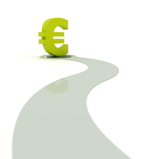 金钱之路-欧元标志图片下载