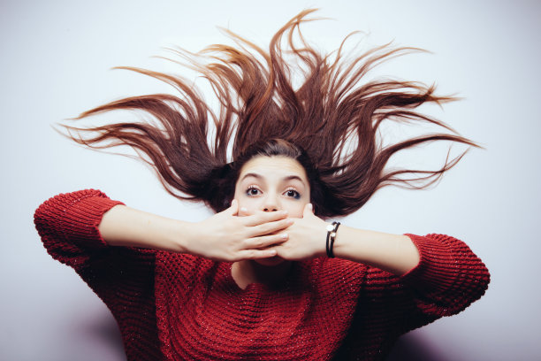 没有说的手势图片下载