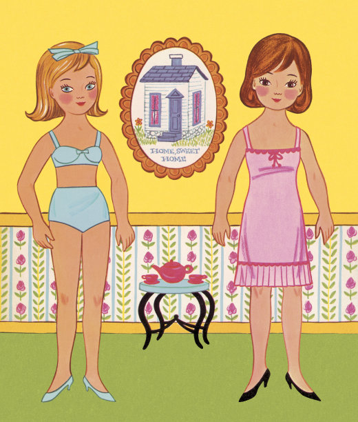 两个穿着内衣的女孩图片下载