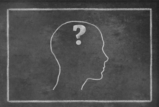 黑板上的女性头像图片下载