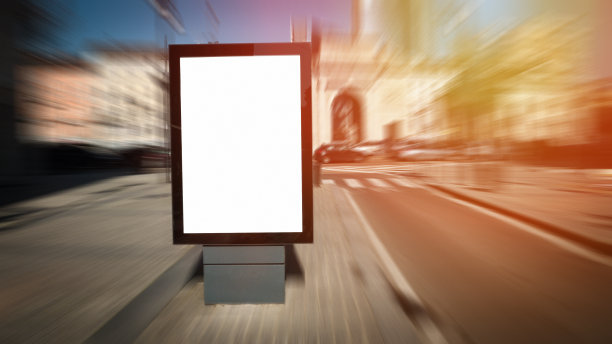 城市空白的招牌图片下载