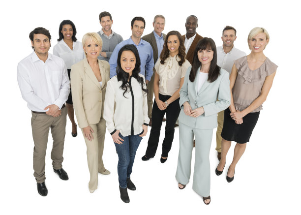 多元化的白人商务人士图片下载
