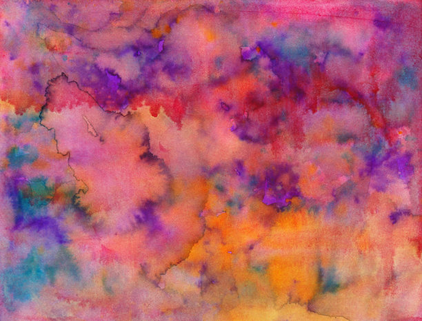 粉红色和鲜艳的扎染效果与油漆图片下载