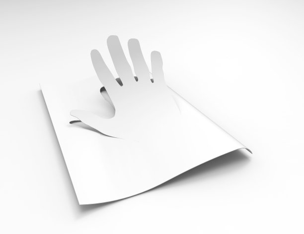 手部纸张图形概念图片下载