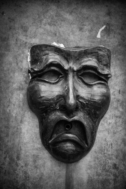 爱丁堡:喷泉中的戏剧面具图片下载