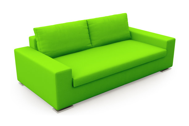 现代绿色沙发图片下载