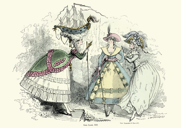 法国路易十六时期的时尚素材图片