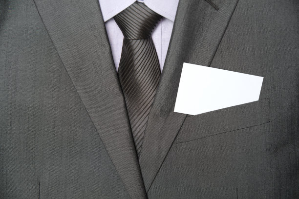 衬衫，夹克翻领，领带和名片图片下载