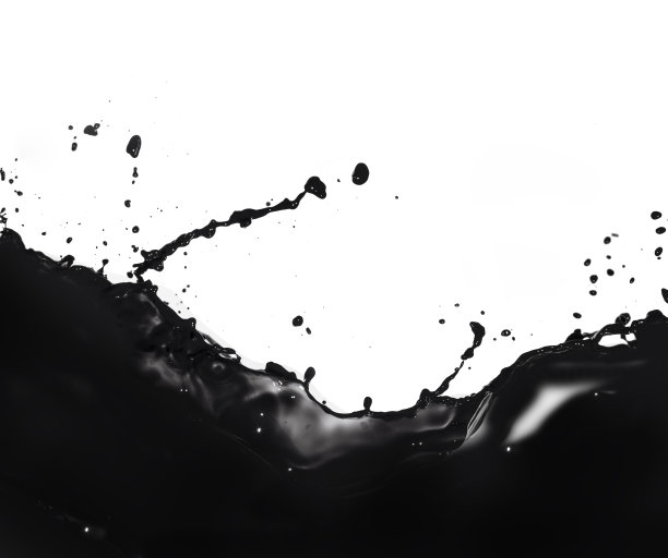 黑色颜料飞溅图片下载