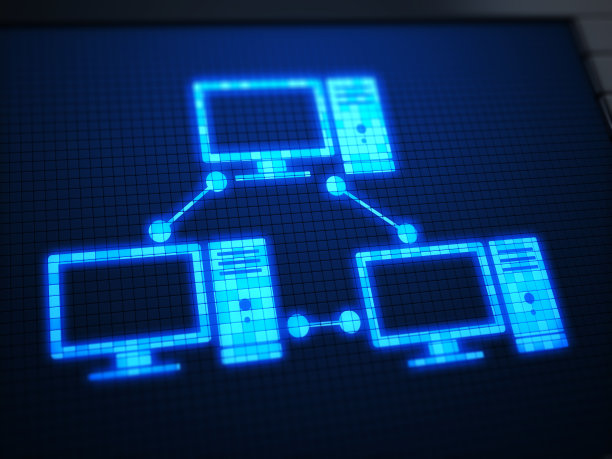 数字屏幕上的计算机网络图片下载