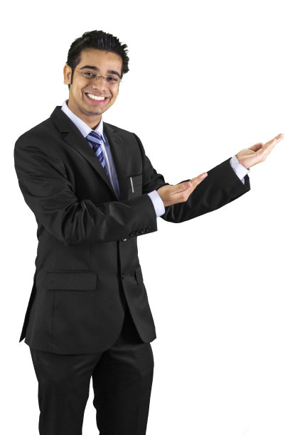 年轻的商人指着你的课本图片下载