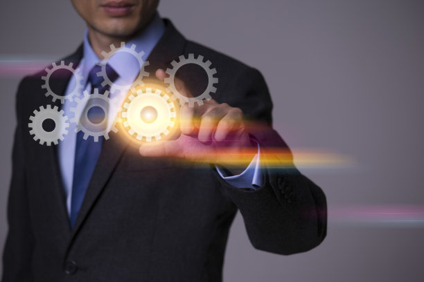 商人触摸屏概念图片下载