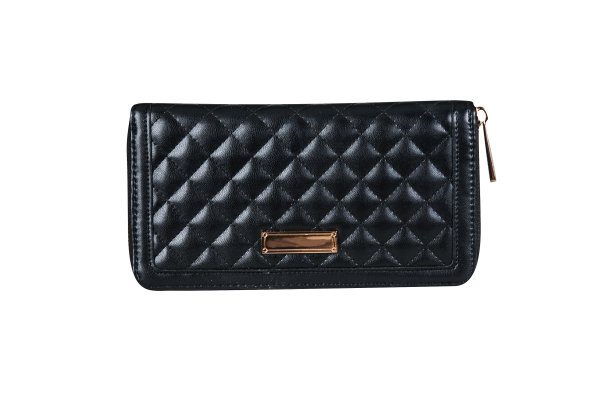 黑色皮革钱包图片下载