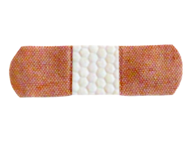 绷带的底面隔离在白色上图片下载