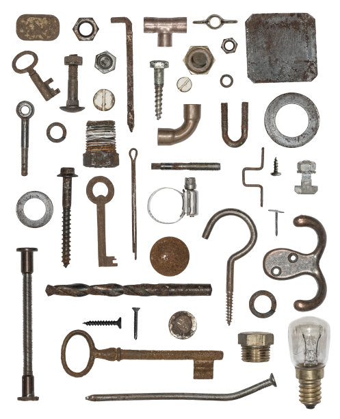 不同金属的东西图片下载