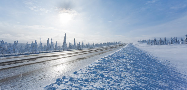 远程冬季公路图片下载
