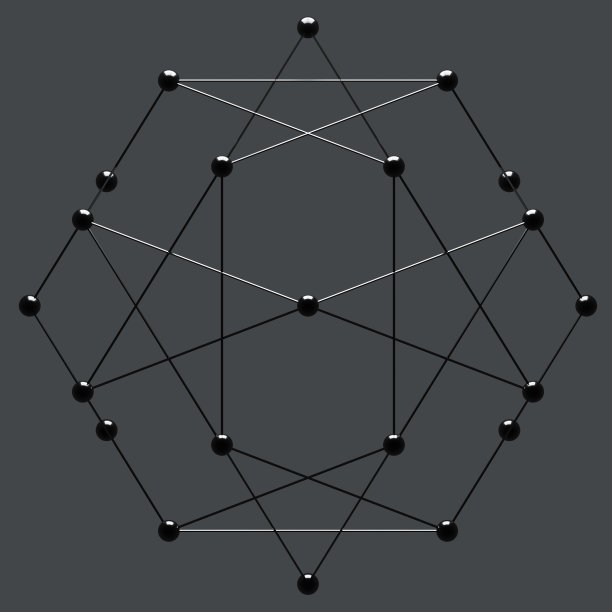 全球网络的模型。图片下载