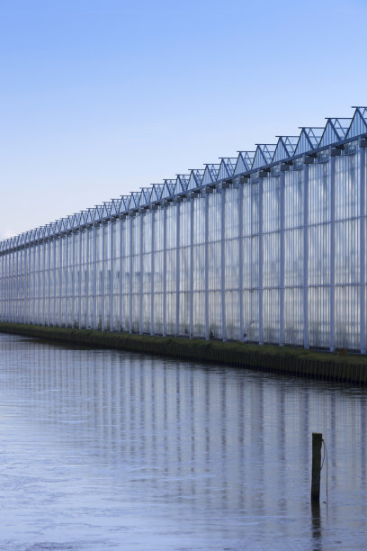 农业温室的侧视图图片下载