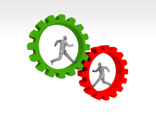 团队合作和错误的齿轮图片下载
