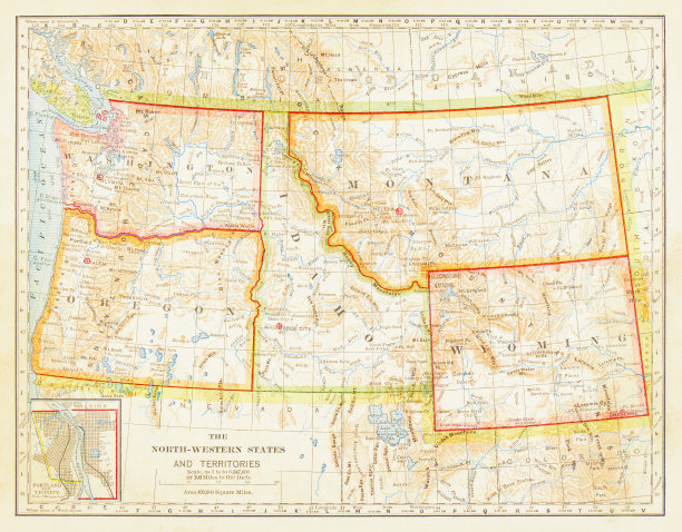 1883年西北各州地图图片下载