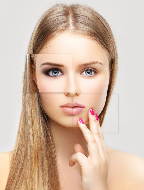 一个没化妆，一个化妆图片下载