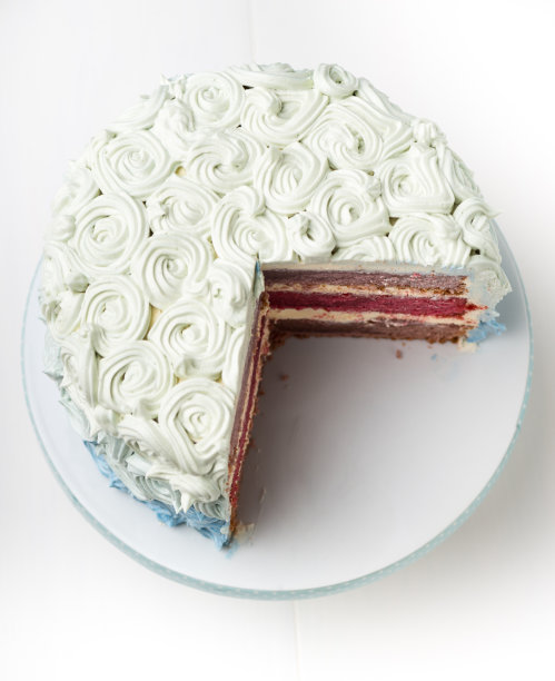 蓝色的影子蛋糕图片下载