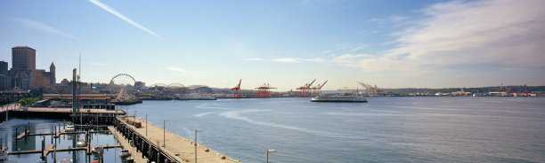 西雅图海滨全景- 2014年6月24日图片下载