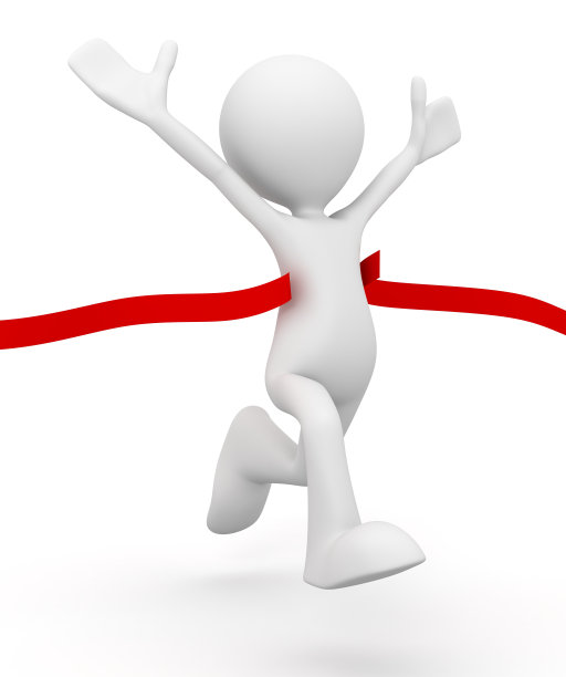 人物奔跑和获胜图片下载