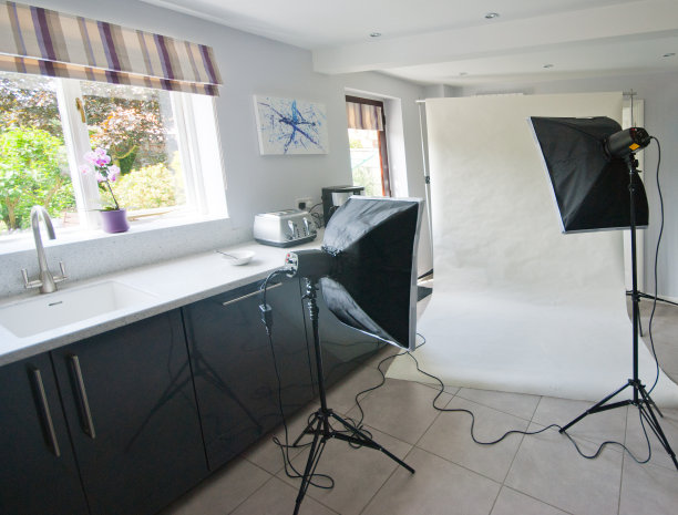 厨房的摄影工作室图片下载