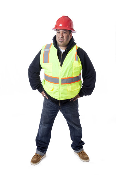 白色上的建筑工人图片下载