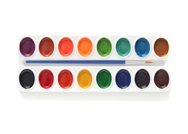 水彩颜料集图片下载