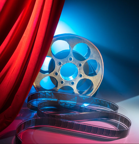 卷片、电影院、电影工业素材图片