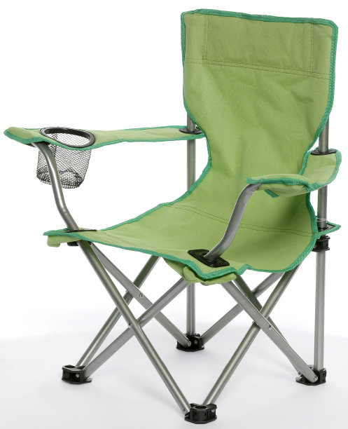 绿色野营折叠椅图片下载