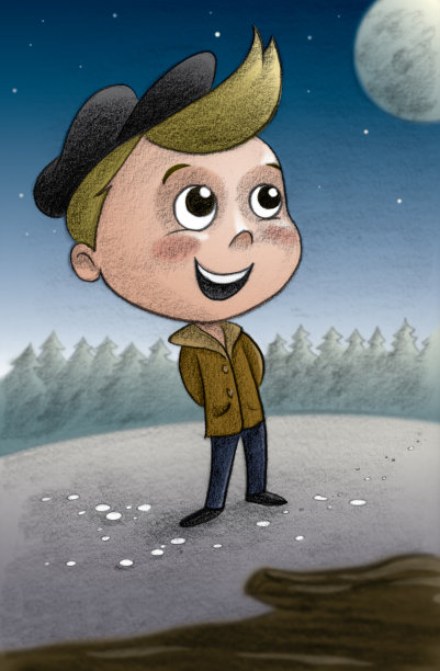 大自然中的小男孩图片下载