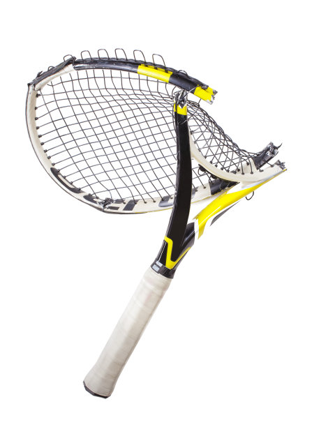 破碎的网球拍图片下载