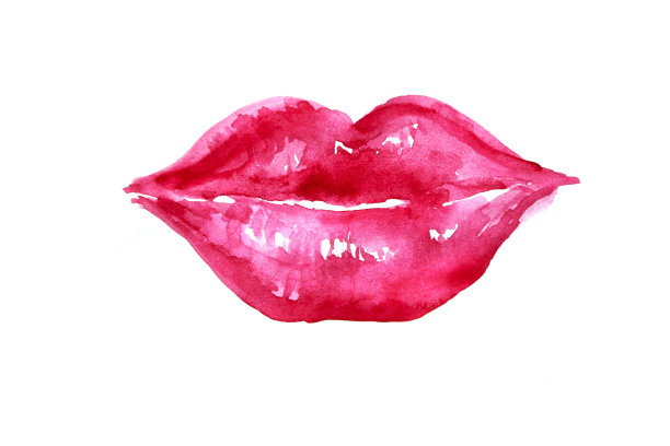 红色的嘴唇图片下载