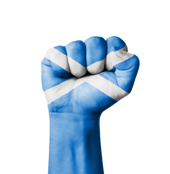 绘制的苏格兰拳头旗图片下载
