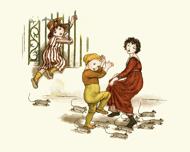 哈默尔恩的魔笛手孩子们和老鼠们图片下载