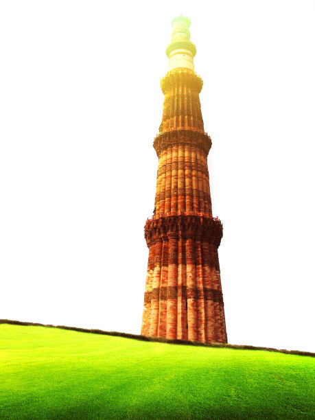 Qutub Minar就在下面图片下载