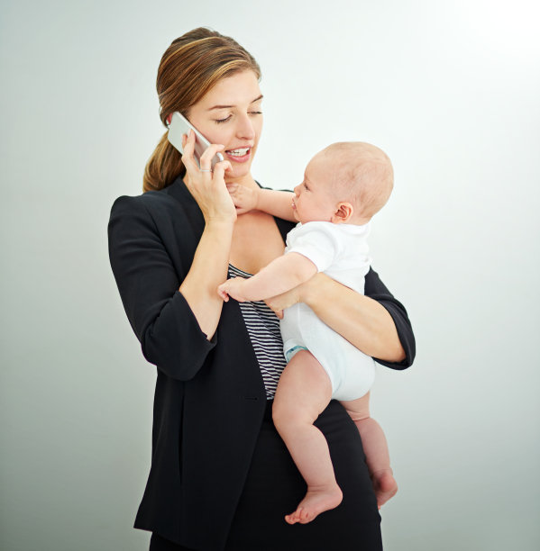 照顾孩子和生意图片下载