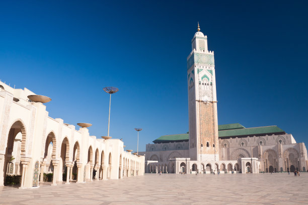摩洛哥卡萨布兰卡的哈桑二世清真寺图片下载