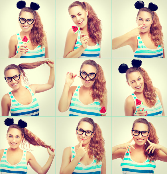 有趣的女孩图片下载